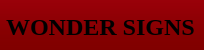 Wonder Signs